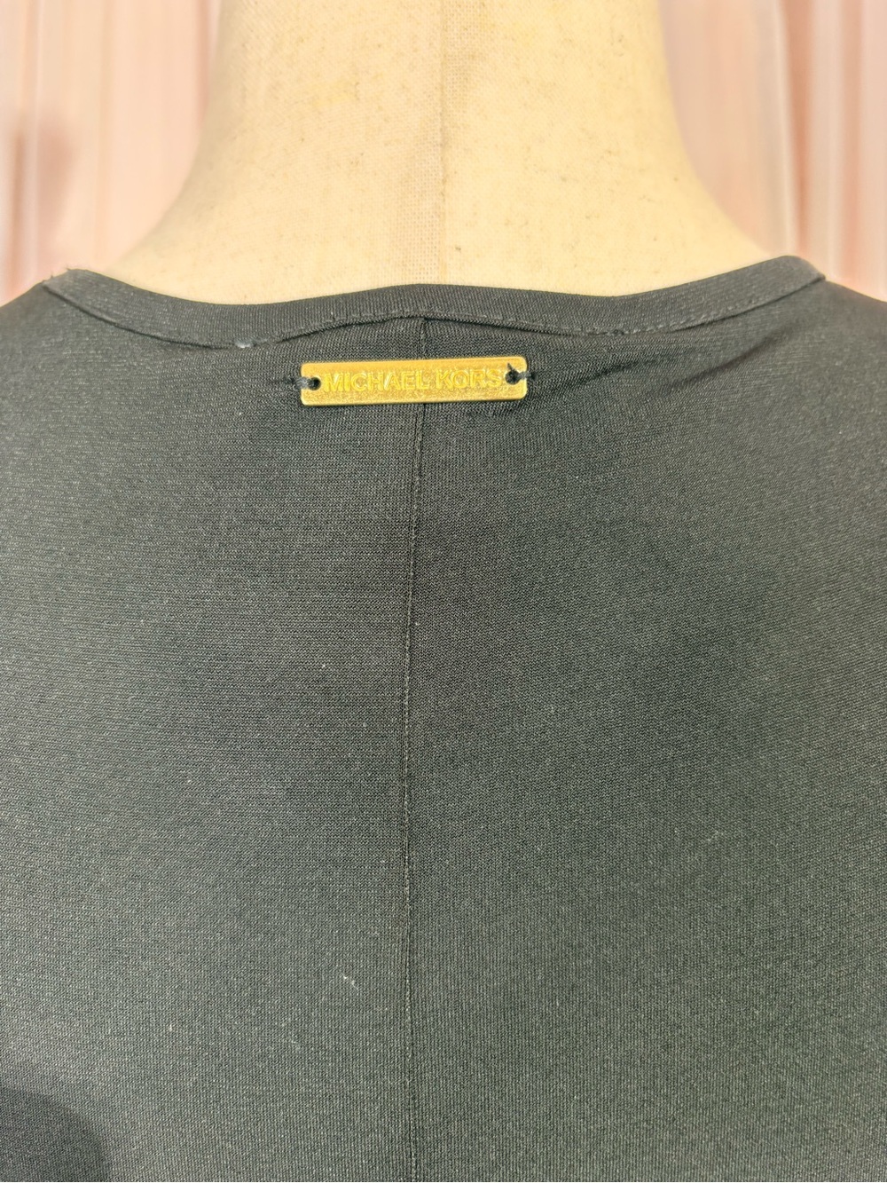 Michael Kors Black Sleeveless Knot-Detail Midi Dress - Picture 4 of 10
